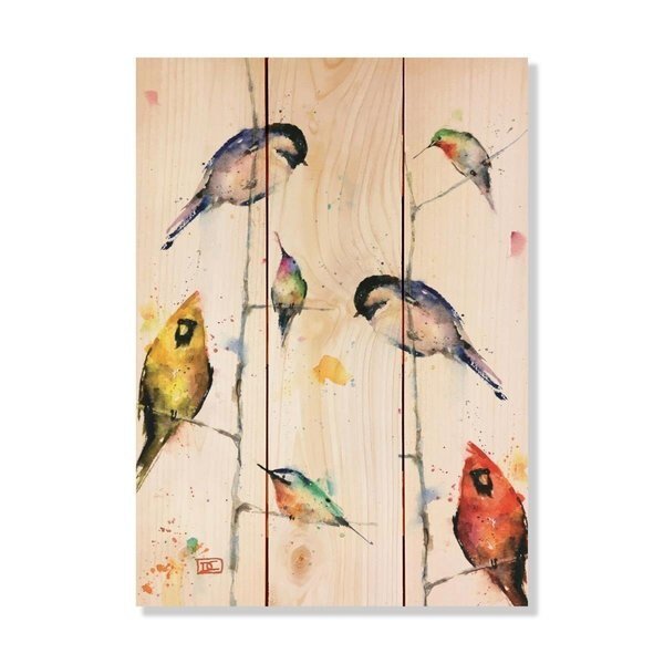 11 x 15 in. Crousers Birds On Branches Wood Art, Jensendistributionservices, Mfr#: MI2107523